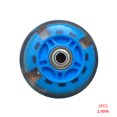 thumbnail image 3 of Guardoinrt 2pcs Scooter Patinage de Vitesse PU Roue Enfants Patins à Roulettes Enfants Vélo Muet Éclairage Clignotant Roue Trottinette Roues Bleu, 3 of 6