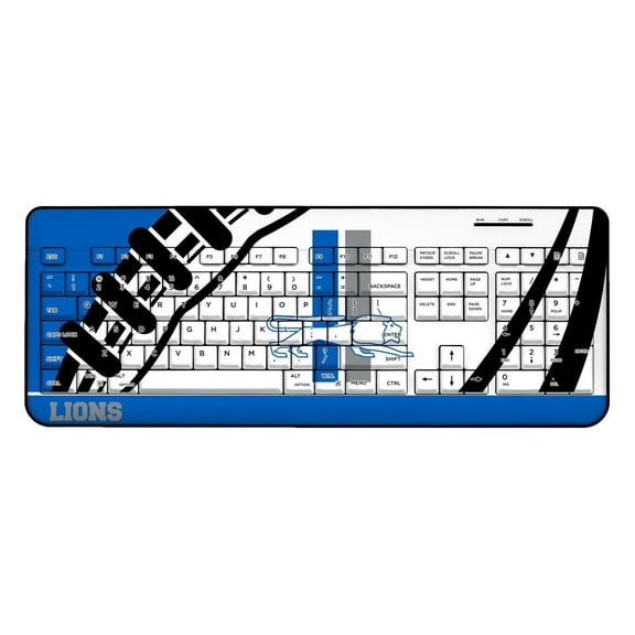 Detroit Lions Passtime Design Wireless Keyboard