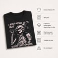 thumbnail image 6 of Skeleton Humor Graphic T-Shirt, Unisex Classic Fit Cotton Tee, 6 of 9