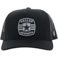 thumbnail image 2 of Men's HOOey Black Dallas Cowboys Patch Rope Trucker Adjustable Hat, 2 of 5