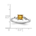 thumbnail image 2 of 1/2 Carat (ctw) Princess-Cut Solitaire Citrine Ring in Sterling Silver, 2 of 4