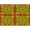 thumbnail image 1 of Ahgly Company Machine Washable Indoor Rectangle Transitional Pistachio Green Area Rugs, 2' x 4', 1 of 7