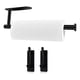 thumbnail image 1 of Organizador De Cocina Soporte Para Rollo Papel+2pcs Gancho Negro, 1 of 5