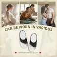 thumbnail image 7 of Daiia Black And White Boston Terrier Print Women’s Fuzzy Slippers Memory Foam Lightweight House Shoes Cozy Loafer Flannel House Shoes-42/43, 7 of 7