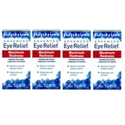 Bausch & Lomb Advanced Eye Relief Redness Maximum Relief Eye Drops, 0.50 oz (Pack of 4)