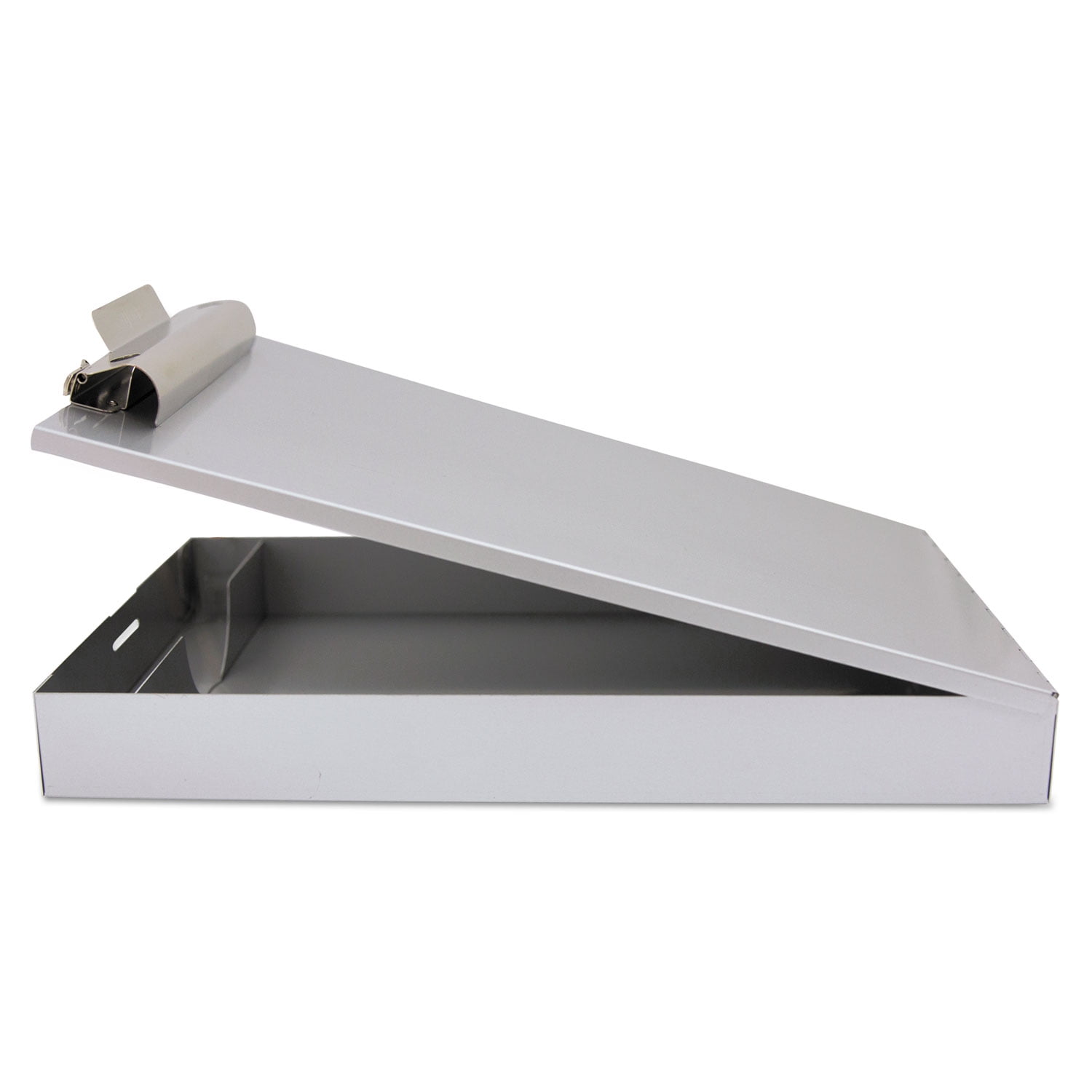 Saunders Manufacturing Redi-rite Aluminum Storage Clipboard, 1" Clip Cap, Holds 8.5" x 12" Sheets, Silver