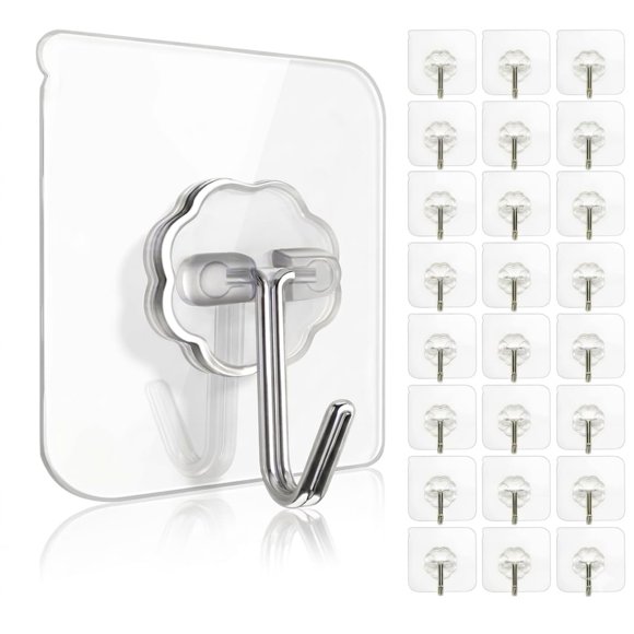 Ganchos adhesivos de pared pride noble transparentes, resistentes, paquete de 16