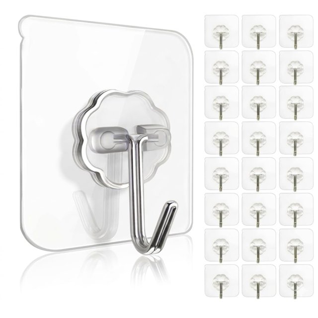 Ganchos adhesivos de pared pride noble transparentes, resistentes, paquete de 16