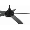 thumbnail image 3 of PHZ52FB5 Craftmade Lighting Phaze II - 5 Blade Ceiling Fan with Light Kit In Contemporary Style-17.71 Inches Tall and 52 Inches Wide-Flat Black, 3 of 18