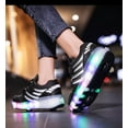 thumbnail image 6 of Kids Roller Skates Light up Shoes with Double Wheel Shoes LED USB Charging Roller Sneakers for Girls Boys, 6 of 6
