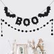 thumbnail image 3 of Guirnalda de lunares con purpurina negra - Decoraciones para fiestas de Halloween, 3 of 5