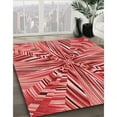 thumbnail image 3 of Ahgly Company Machine Washable Indoor Rectangle Transitional Red Area Rugs, 7' x 9', 3 of 7
