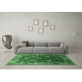 thumbnail image 3 of Ahgly Company Indoor Square Oriental Emerald Green Industrial Area Rugs, 3' Square, 3 of 4