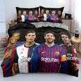 thumbnail image 1 of Football Star Bedding Set Of Three, Microfiber, Duvet Cover, Suitable For Boys And Girls-sebneei, 1 of 3
