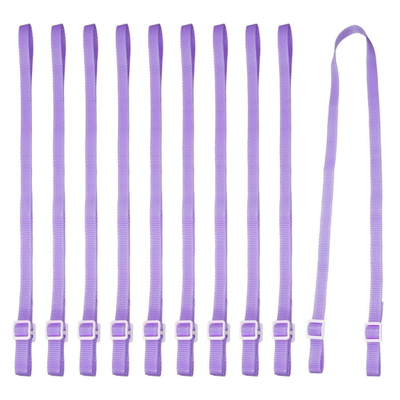 10 PCS Water Bottle Holder Lanyard, Knitted Crossbody Water Bottle Sling Strap Adjustable Water Holder for Carrying Bottles Holder Shoulder for Outdoor Hiking Camping, Purple