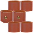 thumbnail image 4 of 6pcs Napkin Rings PU Leather Napkin Rings Simplicity Napkin Buckle Holiday Napkin Rings, 4 of 5