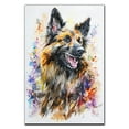 thumbnail image 3 of Belgian Tervuren Canvas Wall Art, Modern Cute Colorful Belgian Tervuren Canvas Dog Art Pictures Wall Decor for Kids Bedroom Decoration Unframed 8x12 inches, 3 of 5