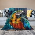 thumbnail image 2 of Orinice Parrot Sherpa Blanket Colorful Macaw Throw Blanket Super Soft Fuzzy Blanket Thick Warm Fleece Blankets for Couch Bed 60x80in, 2 of 6