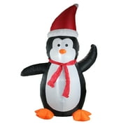 4 'Noir et blanc gonflable festif pingouin décor de jardin de Noël