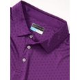 thumbnail image 2 of PGA TOUR Polo à Manches Courtes pour Hommes, Violet, Moyen, 2 of 5
