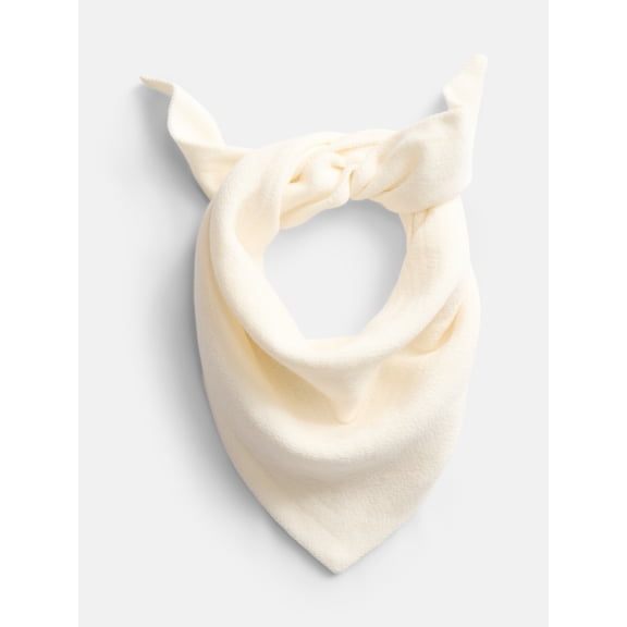 Scenario Women's Solid Knit Kite Scarf, Winter White