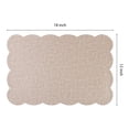 thumbnail image 4 of Unique Bargains Set of 6 Ruffle Placemats for Kitchen Dining Table Decor Beige, 4 of 7