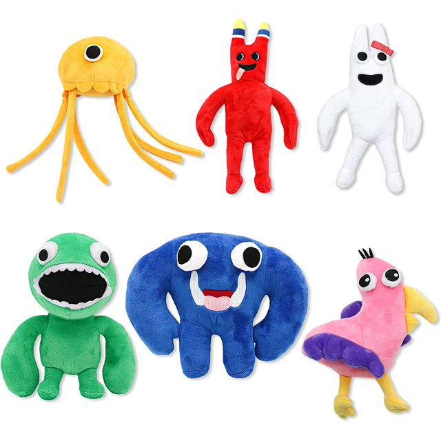6 piezas de peluche de jardín de banbanbanbanbanbanbanbanbanan, juguetes de peluche jumbo de Josh, muñeco de peluche suave de monstruo para regalo de fanáticos, muñeco de peluche suave para adultos y 6 Xishao Juguetes
