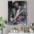 thumbnail image 4 of Guitarist Sketch Canvas Print，Minimalist Music Wall Art for Living Room Bedroom Study Office Music Room, 4 of 8