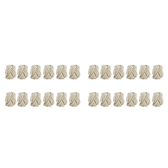 Napkin Napkin Ring 24 Piece Set Cotton Rope Napkin Ring-Burlap Napkin Ring Set