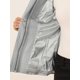 thumbnail image 5 of Chaquetón con capucha y bolsillos profundos con cremallera delantera corta tipo trenca para mujer Gris XL, 5 of 6