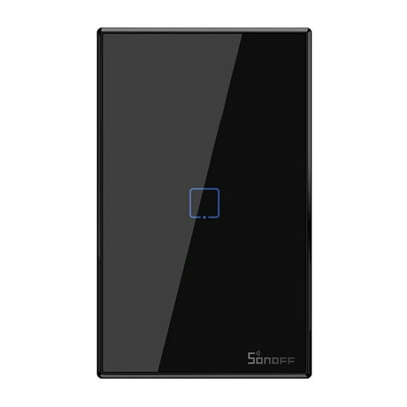 SONOFF T3US1C-TX 1 Gang Smart WiFi Wall Light Switch 433Mhz RF Remote Control APP/Touch Control Timer US Standard Panel Smart Switch Compatible with Google Home/Nest & Alexa