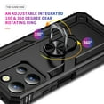 thumbnail image 2 of ELEHOLD Hybrid Rugged Case for Motorola Moto G (2025) Full Body Protection with Metal Magnetic 360° Rotating Ring Holder Kickstand Shockproof Heavy Duty Case for Motorola Moto G (2025),Black, 2 of 6