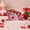 XOXO, variant on Flopesn Romantic Text DIY Diamond Art Painting Decorative Tabletop Ornament, Valentine's Day Creative Design PET Material Home Decor (Single-Sided Rhinestone Accents)-XOXO