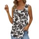 thumbnail image 1 of Playeras,Blusas y Tops,Ropa para Mujer Crop Tank Tops Para Mujer Chaleco de cola de golondrina sin mangas con cuello cuadrado plisado europeo y americano, ropa informal holgada para mujer (Blue, L), 1 of 5