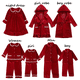 thumbnail image 1 of Venta caliente Conjunto de pijamas a juego para la familia Pijamas navideños para madres e hijos Pijamas con volantes de terciopelo rojo para bebés Pijamas para niños y niñas Conjuntos para hermanos, 1 of 5