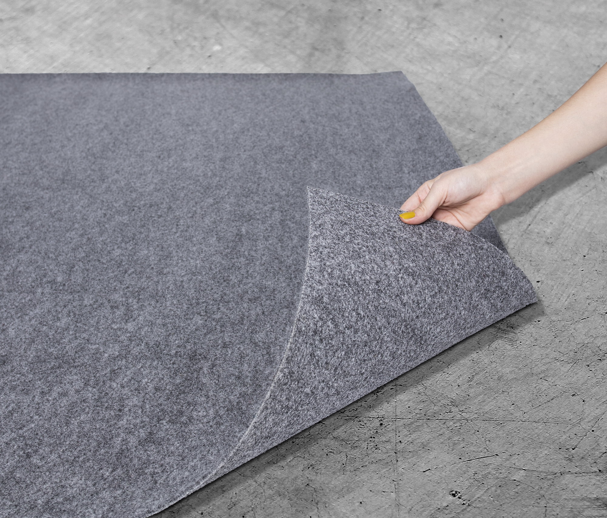 Ottomanson Absorbent Non-Slip Area Rug Pad Dual Surface Safe for Hardwood & Carpet, 8' x 10'