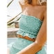 thumbnail image 3 of Traje de baño de 2 piezas para mujer con hombros descubiertos y cintura alta MFZFUKR HMHZ250-1, 3 of 6