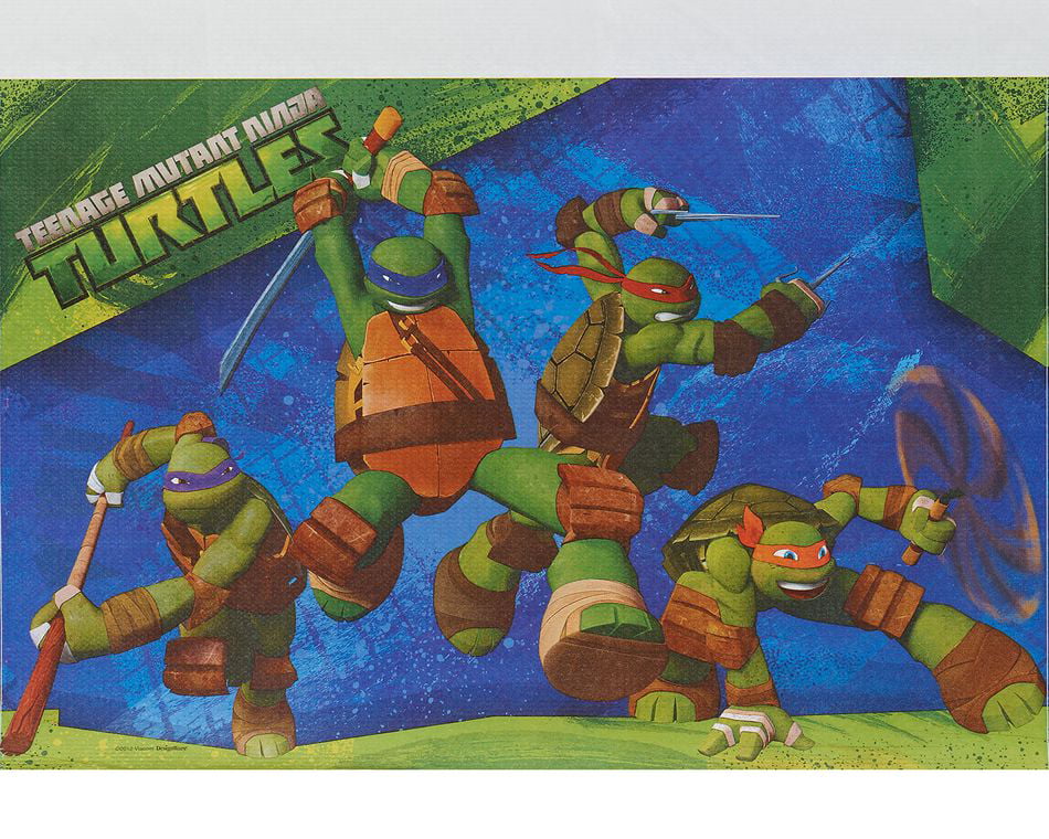 Half Shell Heroes Teenage Mutant Ninja Turtles Table Cover Cloth Mat Nickelodeon 