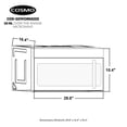 thumbnail image 5 of COSMO COS-3019ORM2SS Horno microondas sobre la estufa con 1.9 cu. Capacidad de pies, 1000W, 5 of 5