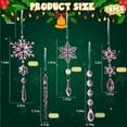 thumbnail image 7 of 18pcs Richmoon Christmas Ornaments for Christmas Tree Decorations- Light Blue Hanging Acrylic Snowflake and Icicle Ornaments with Drop Pendants for Christmas Tree New Year Par(Buy 2 and get 10% off), 7 of 7