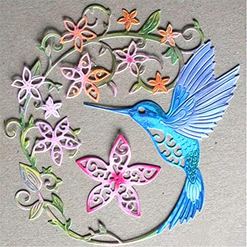 Troqueles de corte DIY para scrapbooking, colibrí Letmefun