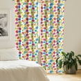 thumbnail image 2 of Ambesonne Easter Curtains, Chicken Daisies, Pair of 28"x95", Multicolor, 2 of 5
