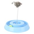 thumbnail image 2 of ZOUSSIQI Plastic Pet Cat Kitten Playing Board Teaser Funny Interactive Toy with Bell Ball Spring MouseBlue CW2519#6449, 2 of 11