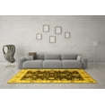 thumbnail image 3 of Ahgly Company Machine Washable Indoor Rectangle Oriental Yellow Traditional Area Rugs, 2' x 4', 3 of 4