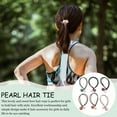 thumbnail image 6 of OFFIGAM 6-Pack White Elastic Hair Ties Hair for Women and Girls Suitable for Any Occasion, 6 of 8