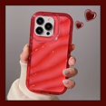 thumbnail image 1 of Funda transparente con textura ondulada para iPhone, carcasa de silicona suave a prueba de golpes para modelos 14, 13, 12, 11 Pro Max, X, XS, XR, 8, 7 Plus, SE2022, 1 of 4