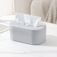 thumbnail image 4 of Basic Plastic Tissue Box Cover, Simple Design for Bathroom/Bedroom Countertops, Durable Household Organizer, 4 of 6