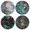 Color Stone Granite, variant on WIRESTER Drink Round Fabric Felt Neoprene Coasters Set of 4pcs, Pineapple