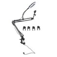 thumbnail image 2 of Overhead Phone Mount with Ring Light, Stable 3 Color Temperatures Portable Space Saving LED Desk Ring Light with Clamp  for Manicure, 2 of 7
