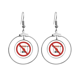 thumbnail image 1 of Logo no barbacoa Los pendientes cuelgan del aro de la joyería del círculo de la gota Unbranded M, 1 of 3